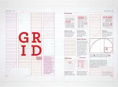 Exemplo de design com grid system
