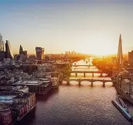 St Paul's Cathedral with Skyscrapers in Background