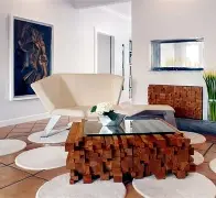 Organic sculptural furniture