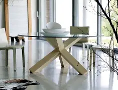 Sculptural furniture in a cozy bedroom