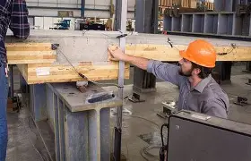 Timber skyscraper construction
